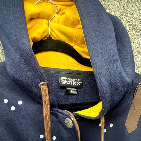 Designed By Jinx Hoodie Mens Large Blue Witcher Grandmaster Sweatshirt Full Zip - Picture 2 of 16